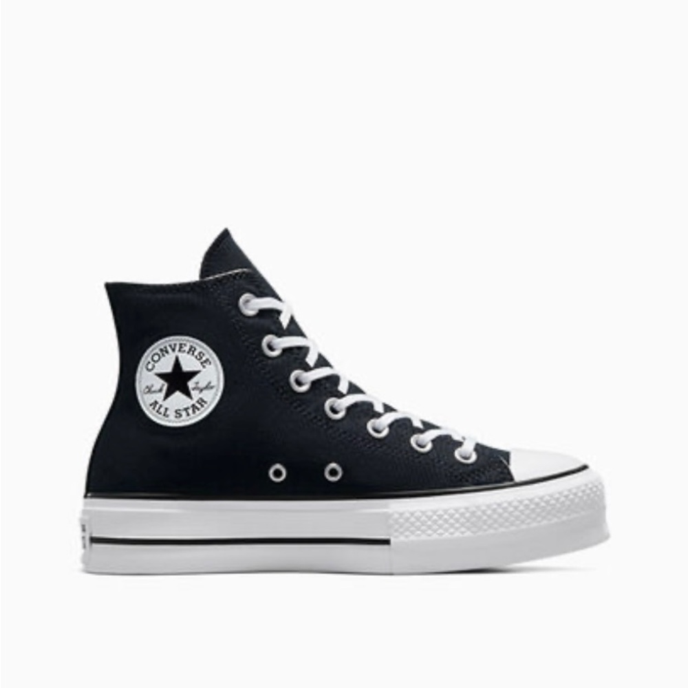 Black platform converse